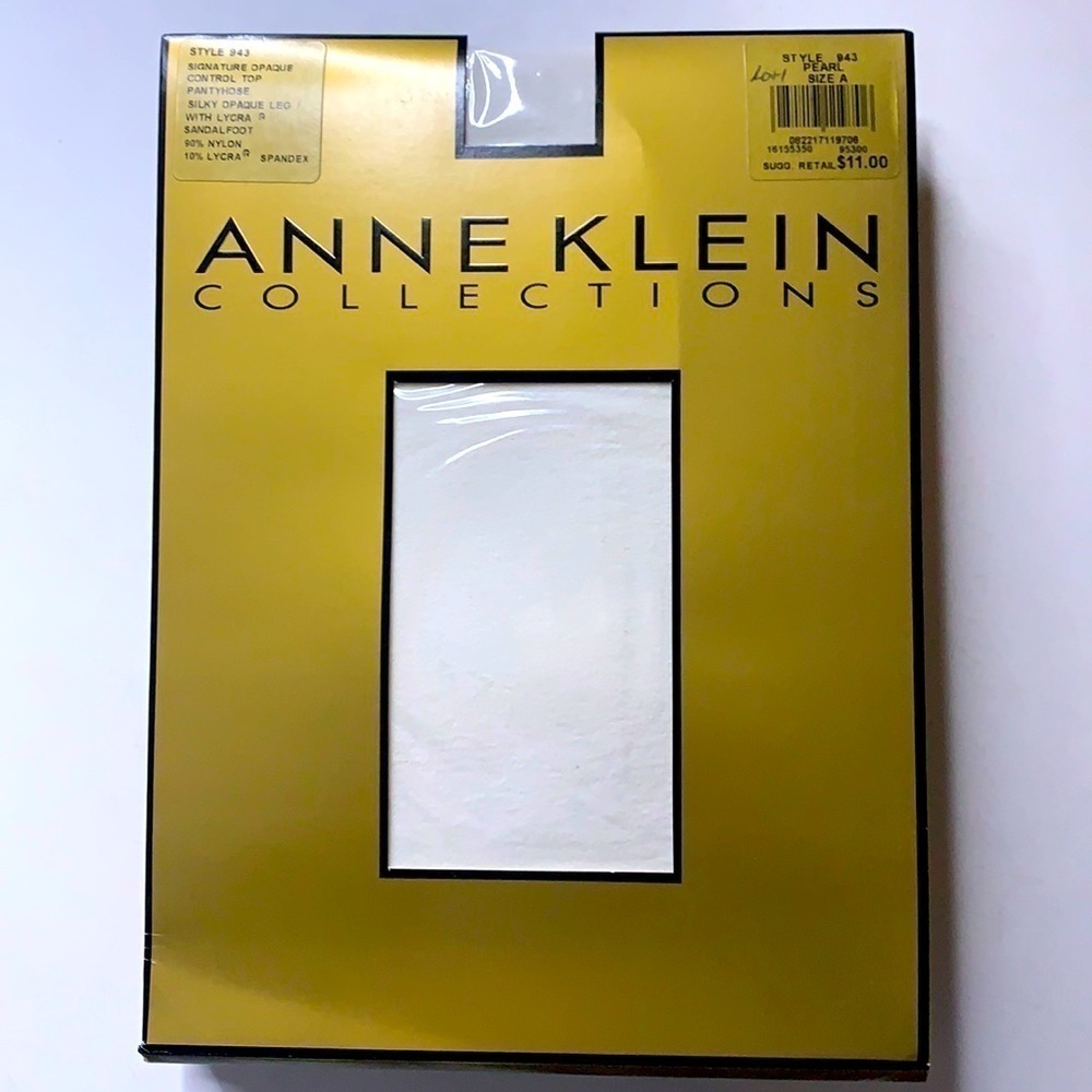 Brand New Anne Klein signature opaque silky Pearl control top pantyhose women’s